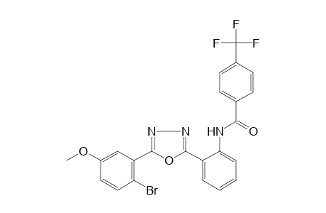 2'-[5-(2-BROMO-5-METHOXYPHENYL)-1,3,4-OXADIAZOL-2-YL]-alpha,alpha,alpha-TRIFLUORO-p-TOLUANILIDE