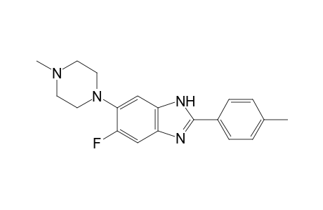 (1H)Benzimidazole, 5-fluoro-2-(4-methylphenyl)-6-(4-methylpiperazin-1-yl)-