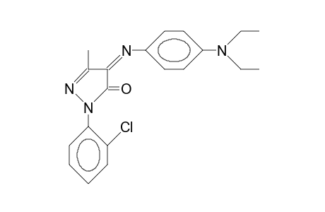1-(2-Chloro-phenyl)-4-(4-N,N-diethylamino-phenylimino)-3-methyl-2-pyrazolin-5-one