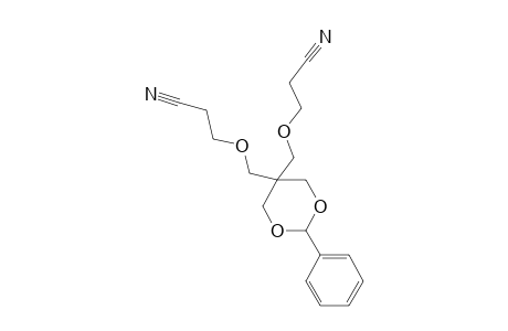 3-({5-[(2-Cyanoethoxy)methyl]-2-phenyl-1,3-dioxan-5-yl}methoxy)propanenitrile