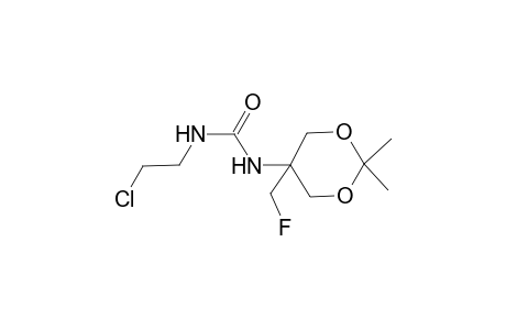 N-(2-Chloroethyl)-N'-[5-(fluoromethyl)-2,2-dimethyl-1,3-dioxan-5-yl]urea