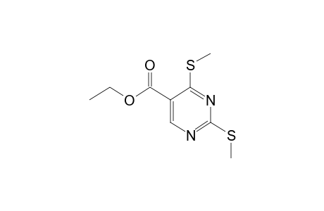 5-PYRIMIDINECARBOXYLIC ACID, 2,4-BIS- /METHYLTHIO/-, ETHYL ESTER