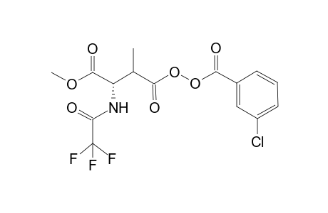 L-Valine, 4-[(3-chlorobenzoyl)dioxy]-4-oxo-N-(trifluoroacetyl)-, methyl ester, threo-