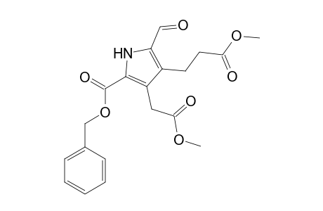 Benzyl 5-formyl-3-(2-methoxy-2-oxoethyl)-4-(3-methoxy-3-oxopropyl)-1H-pyrrole-2-carboxylate