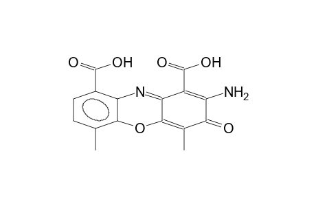ACTINOCIN;2-AMINO-4,6-DIMETHYL-3-OXO-3H-PHENOXAZINE-1,9-DICARBOXYLIC-ACID