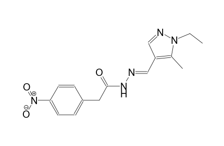 N'-[(E)-(1-ethyl-5-methyl-1H-pyrazol-4-yl)methylidene]-2-(4-nitrophenyl)acetohydrazide