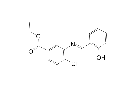 Ethyl 4-chloro-3-([(E)-(2-hydroxyphenyl)methylidene]amino)benzoate