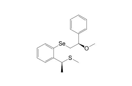 1-{[(2R)-2-Methoxy-2-phenylethyl]selenenyl}-2-[(1S)-1-(methylthio)ethyl]benzene