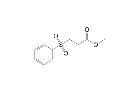 3-(Phenylsulfonyl)propionic acid, methyl ester