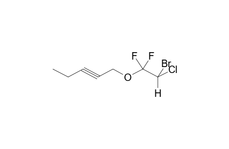 1-(2-BROMO-1,1-DIFLUORO-2-CHLOROETHOXY)-2-PENTYNE