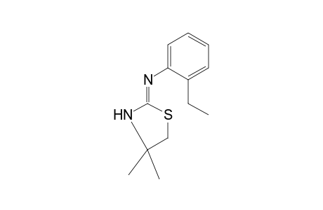 4,4-dimethyl-2-[(o-ethylphenyl)imino]thiazolidine