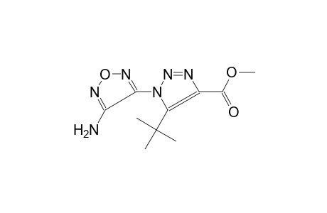 1H-1,2,3-triazole-4-carboxylic acid, 1-(4-amino-1,2,5-oxadiazol-3-yl)-5-(1,1-dimethylethyl)-, methyl ester