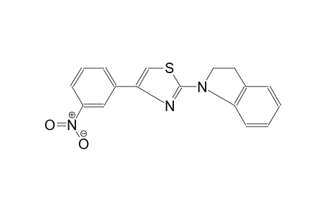 1-[4-(3-nitrophenyl)-1,3-thiazol-2-yl]indoline