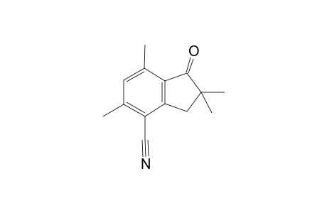 1-oxo-2,2,5,7-tetramethyl-4-indancarbonitrile