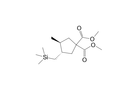 Dimethyl trans-4-methyl-3-[(trimethylsilyl)methyl]cyclopentane-1,1-dicarboxylate