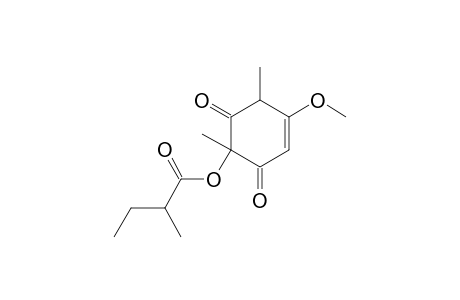 2-methylbutyric acid (2,6-diketo-4-methoxy-1,5-dimethyl-1-cyclohex-3-enyl) ester