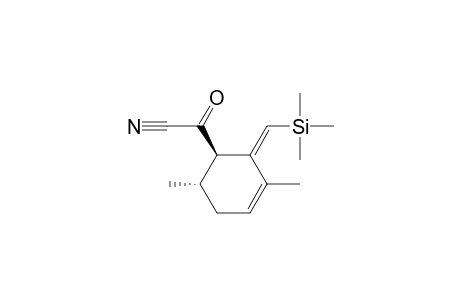 3-Cyclohexene-1-acetonitrile, 3,6-dimethyl-.alpha.-oxo-2-[(trimethylsilyl)methylene]-, trans-