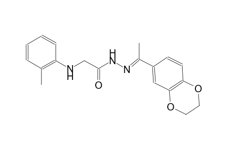 N'-[(E)-1-(2,3-dihydro-1,4-benzodioxin-6-yl)ethylidene]-2-(2-toluidino)acetohydrazide