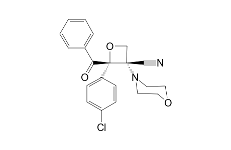 (2S,3S)-2-Benzoyl-2-(4-chloro-phenyl)-3-morpholin-4-yl-oxetane-3-carbonitrile