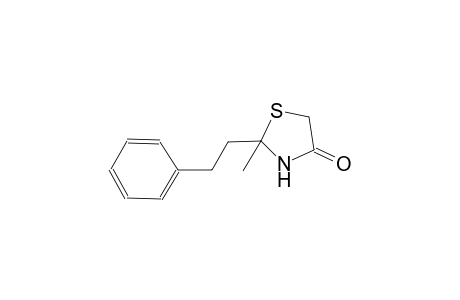 2-methyl-2-(2-phenylethyl)-1,3-thiazolidin-4-one