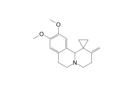 9',10'-DIMETHOXY-2'-METHYLENE-3',4',7',11B'-TETRAHYDRO-SPIRO-[CYCLOPROPANE-1,1'-(2'H,6'H)-PYRIDO-[2,1-A]-ISOQUINOLINE]