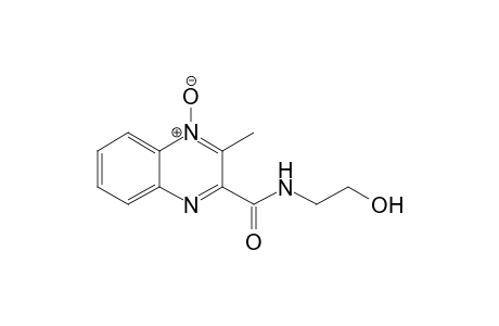 2-Quinoxalinecarboxamide, N-(2-hydroxyethyl)-3-methyl-, 1-oxide