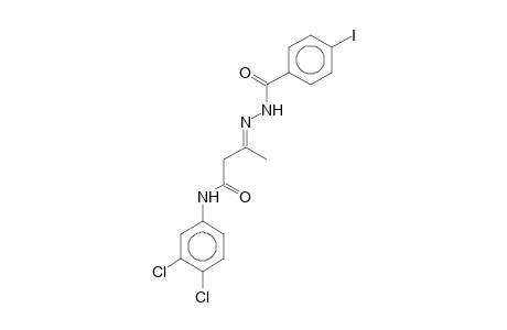 N-(3,4-Dichlorophenyl)-3-[(4-iodobenzoyl)hydrazono]butyramide