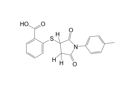 o-[(2,5-dioxo-1-p-tolyl-3-pyrrolidinyl)thio]benzoic acid