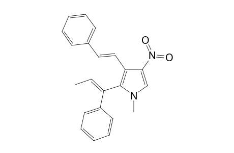 (E,E)-1-Methyl-3-nitro-3-(4-phenylethenyl)-2-(1-phenylprop-1-enyl)pyrrole