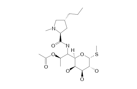 D-Erythro-D-galacto-octopyranoside, methyl 6,8-dideoxy-6-(1-methyl-4-propyl-L-2-pyrrolidinecarboxamido)-1-thio-, 7-acetate, trans- .alpha.-