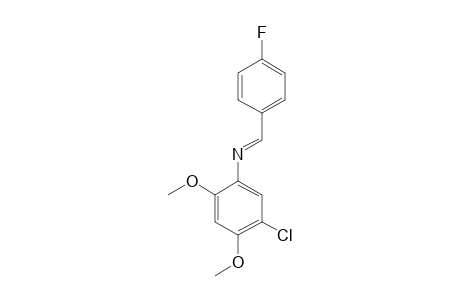 5-chloro-2,4-dimethoxy-N-(p-fluorobenzylidene)aniline