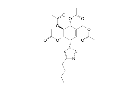 (1S,2S,3R,6S)-4-(Acetoxymethyl)-6-(4-butyl-1H-1,2,3-triazol-1-yl)cyclohex-4-ene-1,2,3-triyl Triacetate