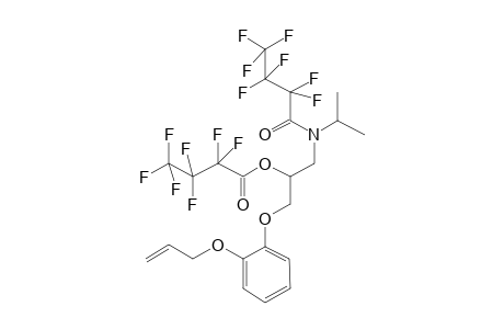 Oxprenolol, N,o-bis-heptafluorobutyryl-