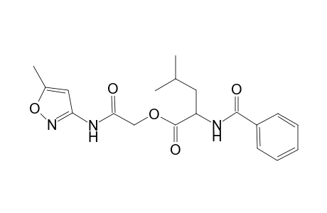 2-Benzoylamino-4-methyl-pentanoic acid (5-methyl-isoxazol-3-ylcarbamoyl)-methyl ester
