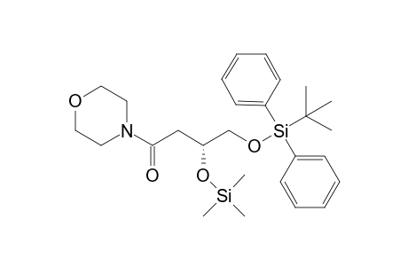 (R)-4-((tert-Butyldiphenylsilyl)oxy)-1-morpholino-3-((trimethylsilyl)oxy)butan-1-one