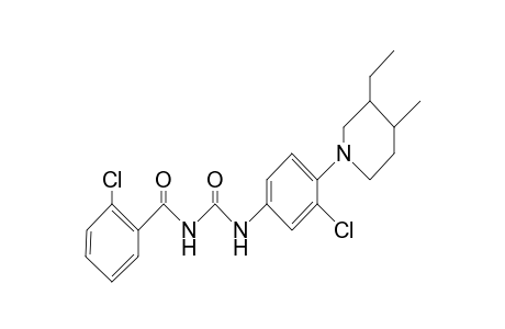 Benzamide, 2-chloro-N-[[[3-chloro-4-(3-ethyl-4-methyl- 1-piperidinyl)phenyl]amino]carbonyl]-