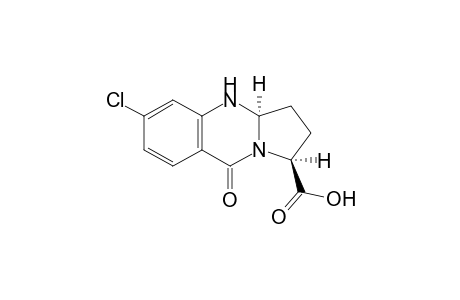 6-Chloro-9-oxo-1,2,3,3a,4,9-hexahydropyrrolo[2,1-b]quinazoline-1-carboxylic acid