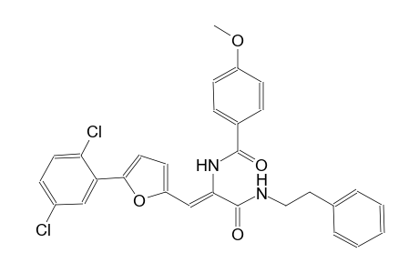 N-((Z)-2-[5-(2,5-dichlorophenyl)-2-furyl]-1-{[(2-phenylethyl)amino]carbonyl}ethenyl)-4-methoxybenzamide