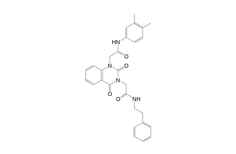 1,3-quinazolinediacetamide, N~1~-(3,4-dimethylphenyl)-1,2,3,4-tetrahydro-2,4-dioxo-N~3~-(2-phenylethyl)-