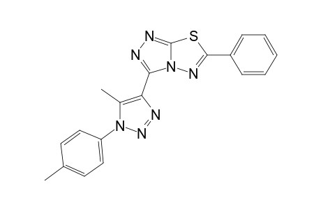 3-[5-methyl-1-(4-methylphenyl)triazol-4-yl]-6-phenyl-[1,2,4]triazolo[3,4-b][1,3,4]thiadiazole