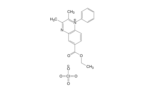 6-carboxy-2,3-dimethyl-1-phenylquinoxalinium perchloride, ethyl ester