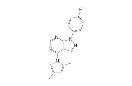 1H-pyrazolo[3,4-d]pyrimidine, 4-(3,5-dimethyl-1H-pyrazol-1-yl)-1-(4-fluorophenyl)-