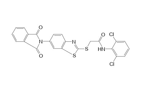 acetamide, N-(2,6-dichlorophenyl)-2-[[6-(1,3-dihydro-1,3-dioxo-2H-isoindol-2-yl)-2-benzothiazolyl]thio]-