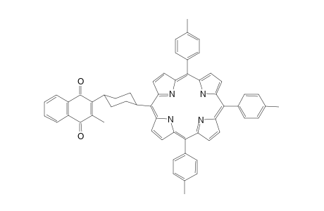 5-[4(a)-(2-Methyl-1,4-naphthoquinon-3-yl)cyclohex(e)-yl]-10,15,20-tris(4-methylphenylene)prophyrin