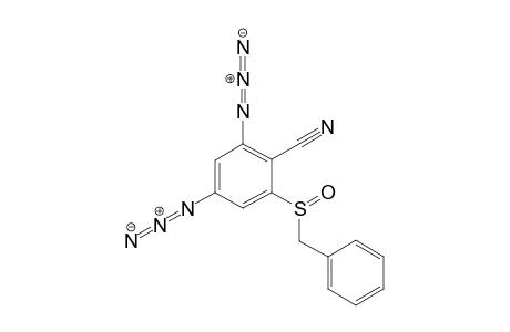 2,4-Diazido-6-(phenylmethyl)sulfinyl-benzenecarbonitrile
