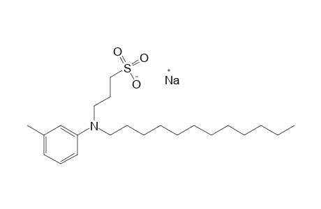 3-(N-dodecyl-m-toluidino)-1-propanesulfonic acid, sodium salt