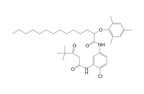 Tetradecanamide, N-[4-chloro-3-[(4,4-dimethyl-1,3-dioxopentyl)amino]phenyl]-2-(2,4,6-trimethylphenoxy)-