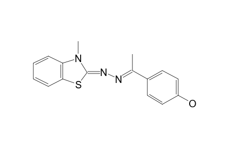 (1E)-1-(4-Hydroxyphenyl)ethanone ((2Z)-3-methyl-1,3-benzothiazol-2(3H)-ylidene)hydrazone #