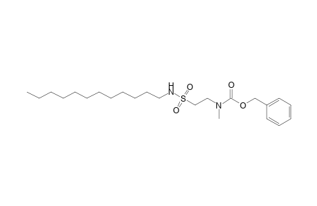 Carbamic acid, N-[2-[(dodecylamino)sulfonyl]ethyl]-N-methyl-, phenylmethyl ester