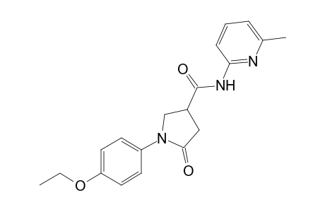 1-(4-Ethoxyphenyl)-N-(6-methyl-2-pyridinyl)-5-oxo-3-pyrrolidinecarboxamide